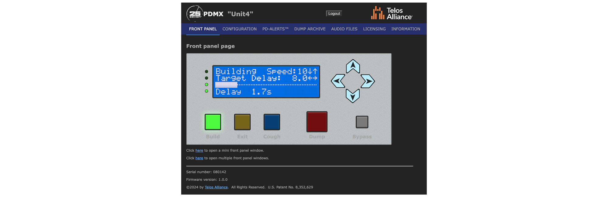 25-Seven PDMX Program Delay Software