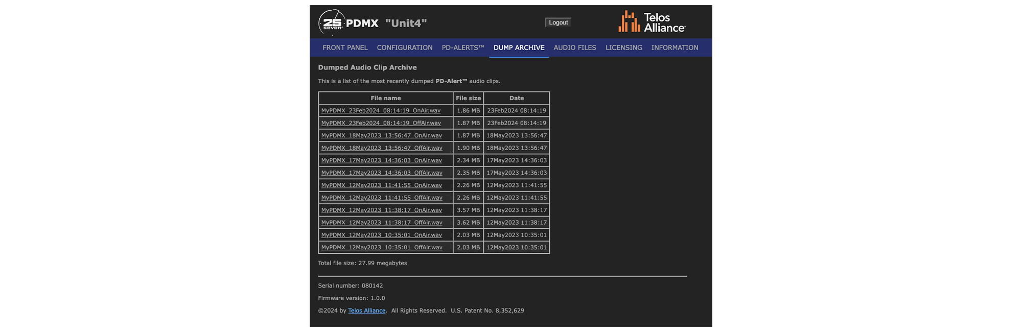 25-Seven PDMX Program Delay Software