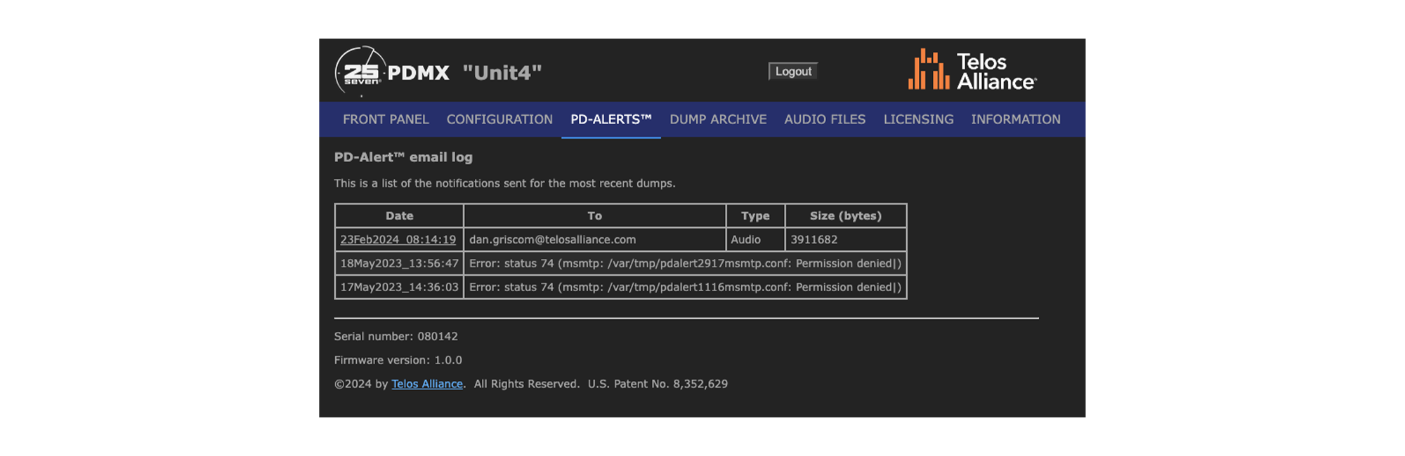 25-Seven PDMX Program Delay Software